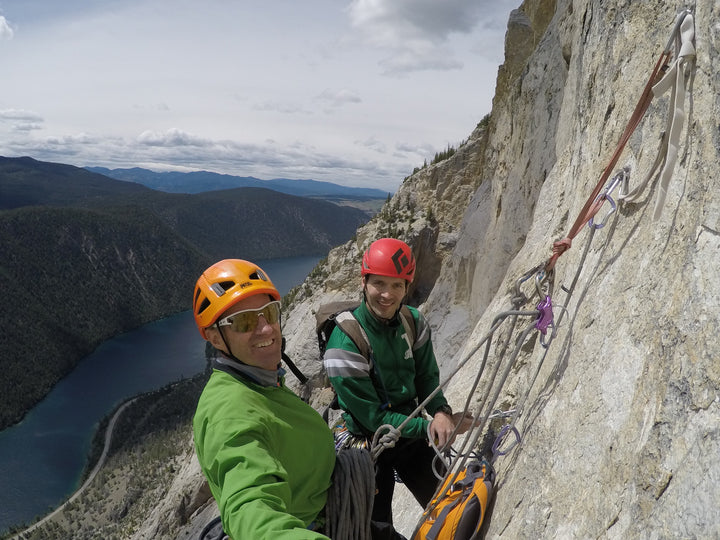 Whistler Core Crew Climbing "Yellow Brick Road" Marble Canyon