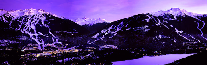 Whistler in winter at night